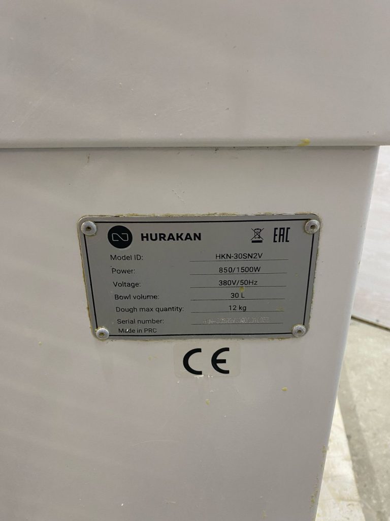 Тестомес спиральный Hurakan HKN-30SN2V б/у